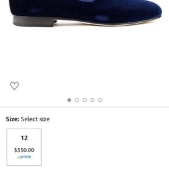 DEL TORO - BLUE VELVET - Classic Slip On Shoe  SZ8